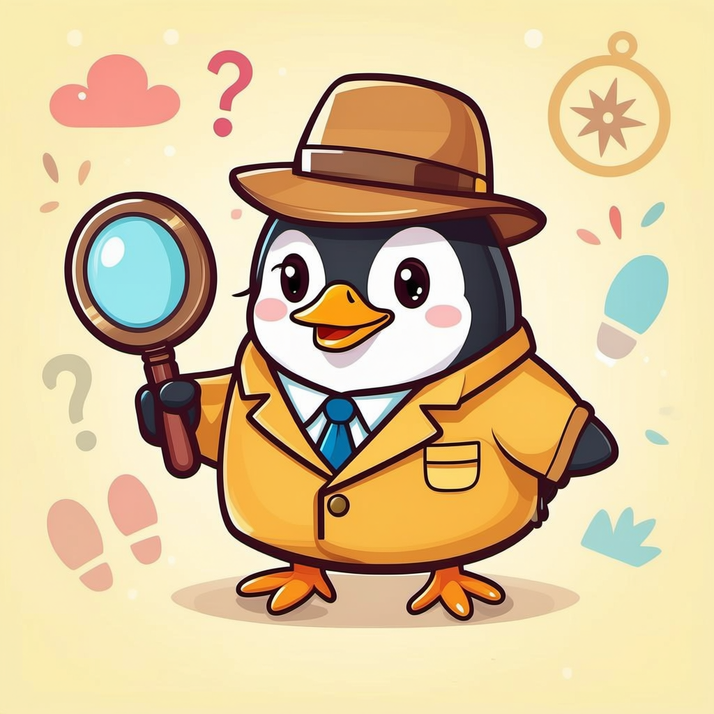 Sweet Penguin Detective logo